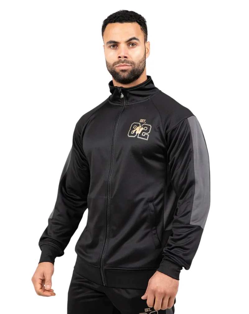 Gorilla Wear Devon Training Jacket, Black/Grey