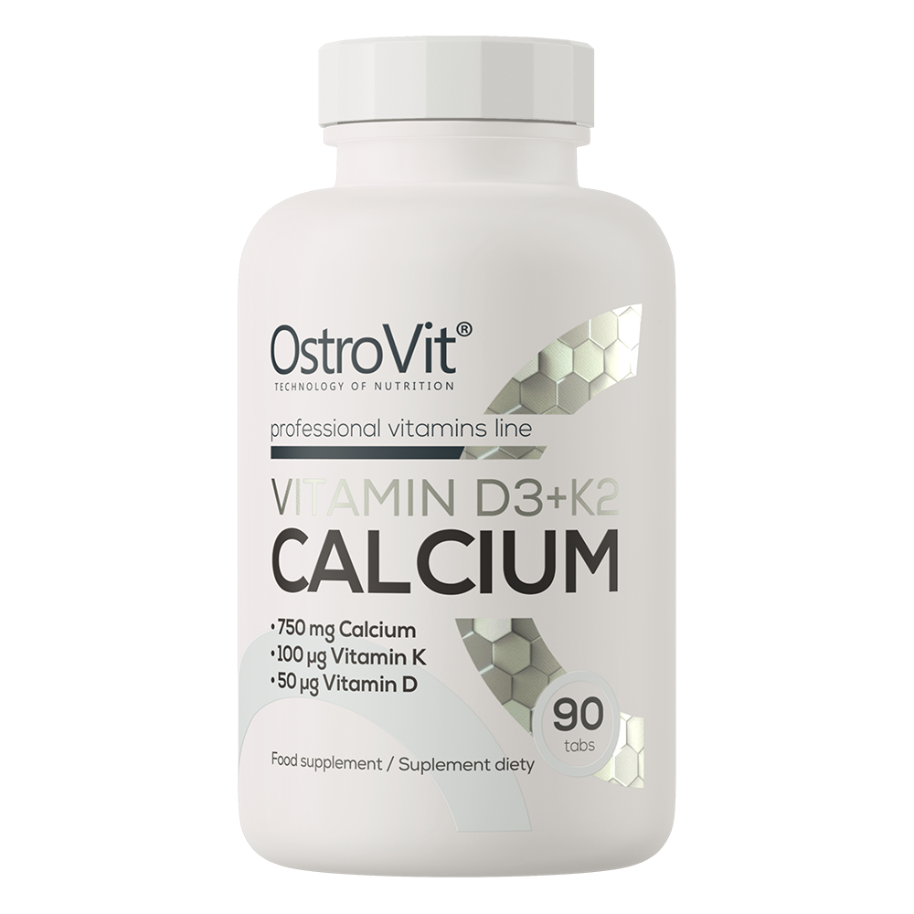 OstroVit Vitamin D3 + K2 + Calcium, 90 tabl.