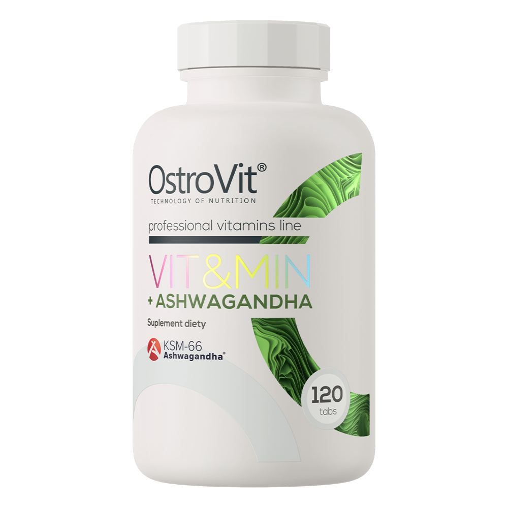 OstroVit Vit&Min + Ashwagandha, 120 tabl.