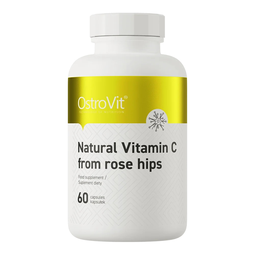 OstroVit Natural Vitamin C from Rose Hips, 60 kaps.
