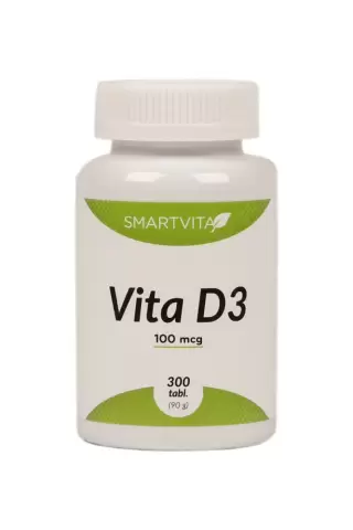 SMARTVITA Vita D3 100 mcg, 300 tabl.