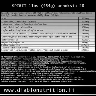 Diablo Spirit Intra-Workout 454 g, Peach-Pineapple