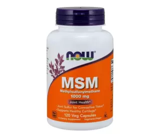 NOW Foods MSM 1000 mg, 120 kaps.