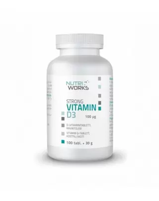 Nutri Works Strong Vitamin D3, 100 mcg, 100 tabl.