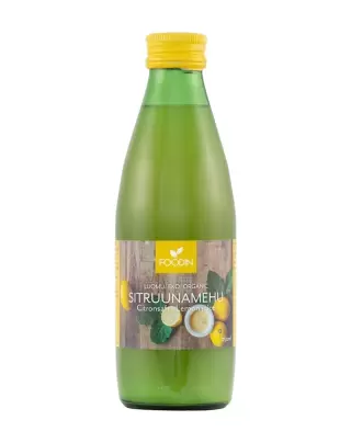 FOODIN Luomu-Sitruunamehu, 250 ml (päiväys 10/24)