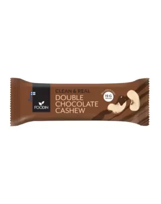 FOODIN Clean & Real Protein Bar, 55 g, Double Chocolate Cashew