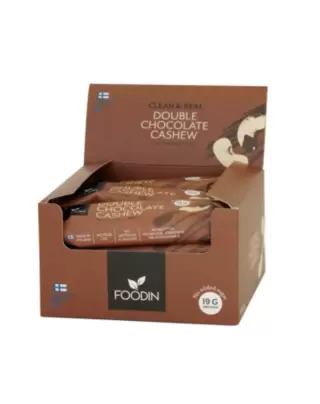 FOODIN Clean & Real Protein Bar, 55 g, Double Chocolate Cashew