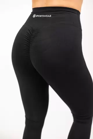 M-Sportswear Scrunch Butt Tights, Definitely Black