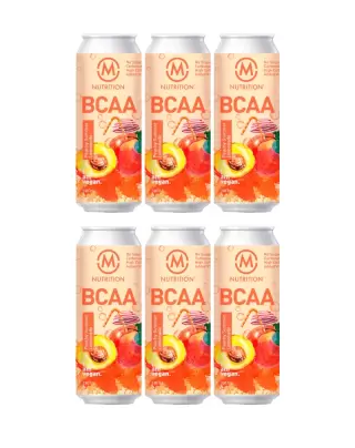 M-Nutrition BCAA-valmisjuoma, Peachy Summer Lemonade 6-pack (09/24)
