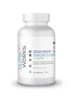 Nutri Works Good Night Magnesium WorX with Valerian, 120 kaps.