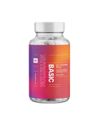 Big Buy: 3 kpl Basic Nutrition Vitamin D (10 mcg) (450 kaps.)