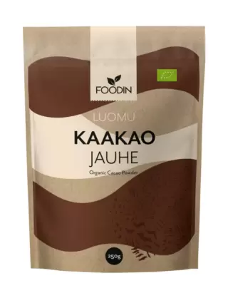 FOODIN Kaakaojauhe, Raaka, 250 g