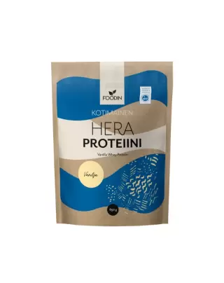 FOODIN Kotimainen Heraproteiini, 650 g, vanilja