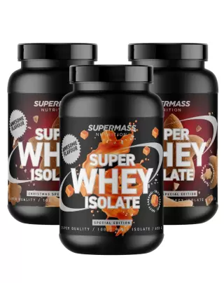 Big Buy: 3 kpl Supermass Nutrition SUPER WHEY ISOLATE (1,95 kg)