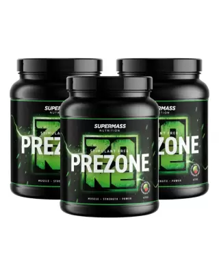 Big Buy: 3 kpl Supermass Nutrition PREZONE Stimulant Free (1,875 kg)