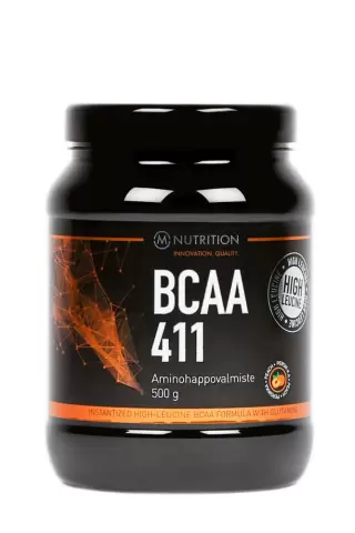 M-Nutrition BCAA 411 500 g Persikka (Poistuva maku)