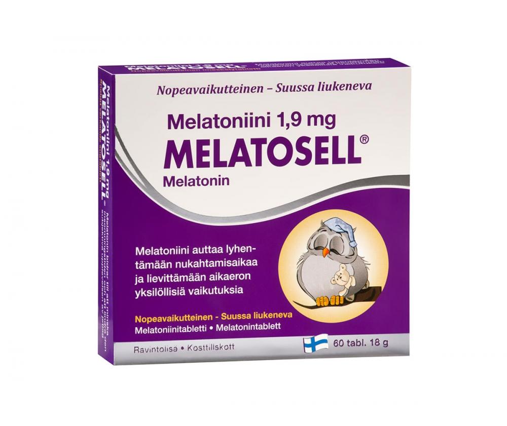 Melatosell Melatoniini 1,9 mg, 60 tabl.