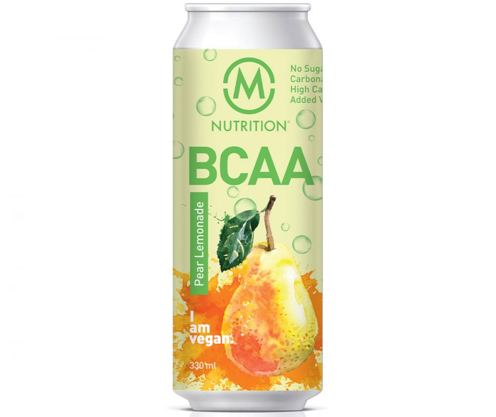M-Nutrition BCAA-valmisjuoma, 330ml, Pear Lemonade