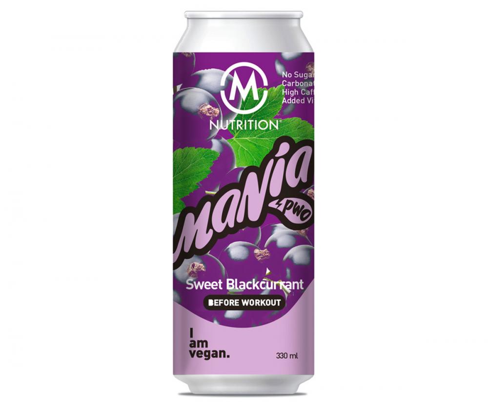 M-Nutrition Mania Before Workout valmisjuoma, 330 ml, Sweet Blackcurrant