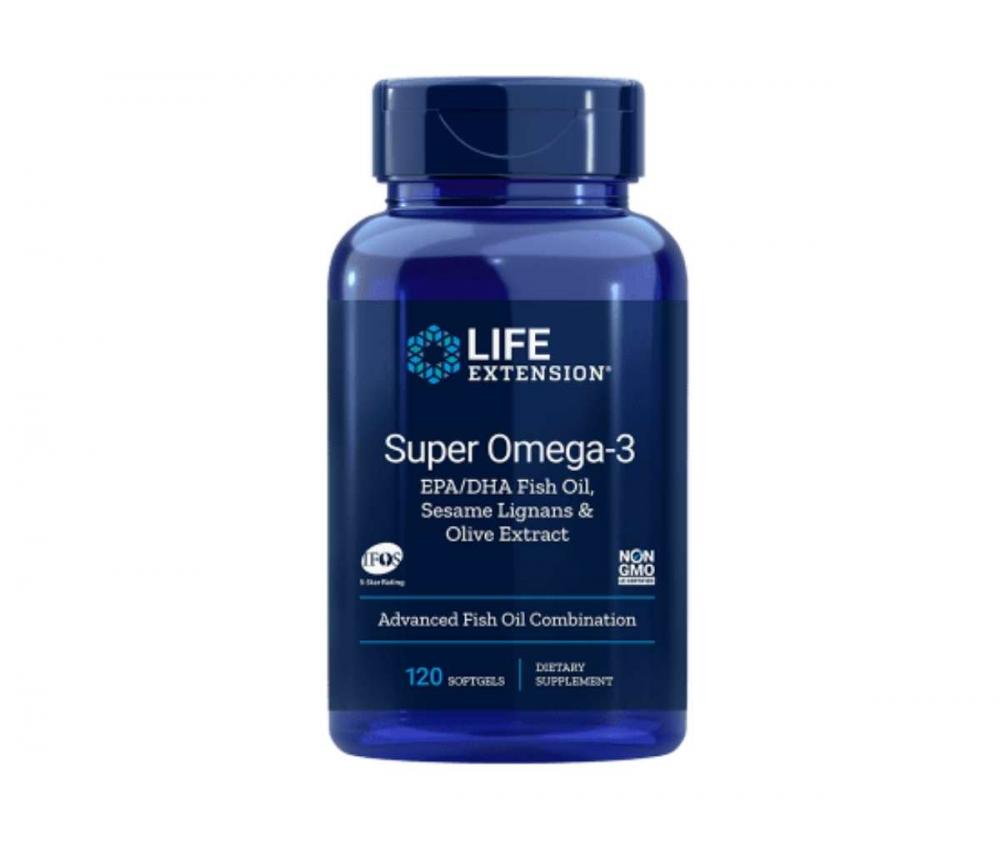 LifeExtension Super Omega-3, 120 kaps.