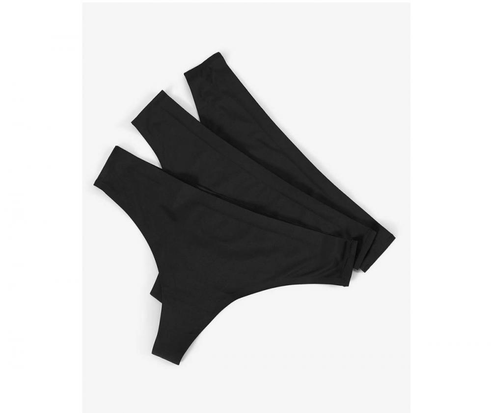 ICIW Invisible Thong 3 Pack, Black