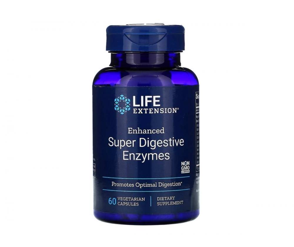 LifeExtension Enhanced Super Digestive Enzymes, 60 kaps.