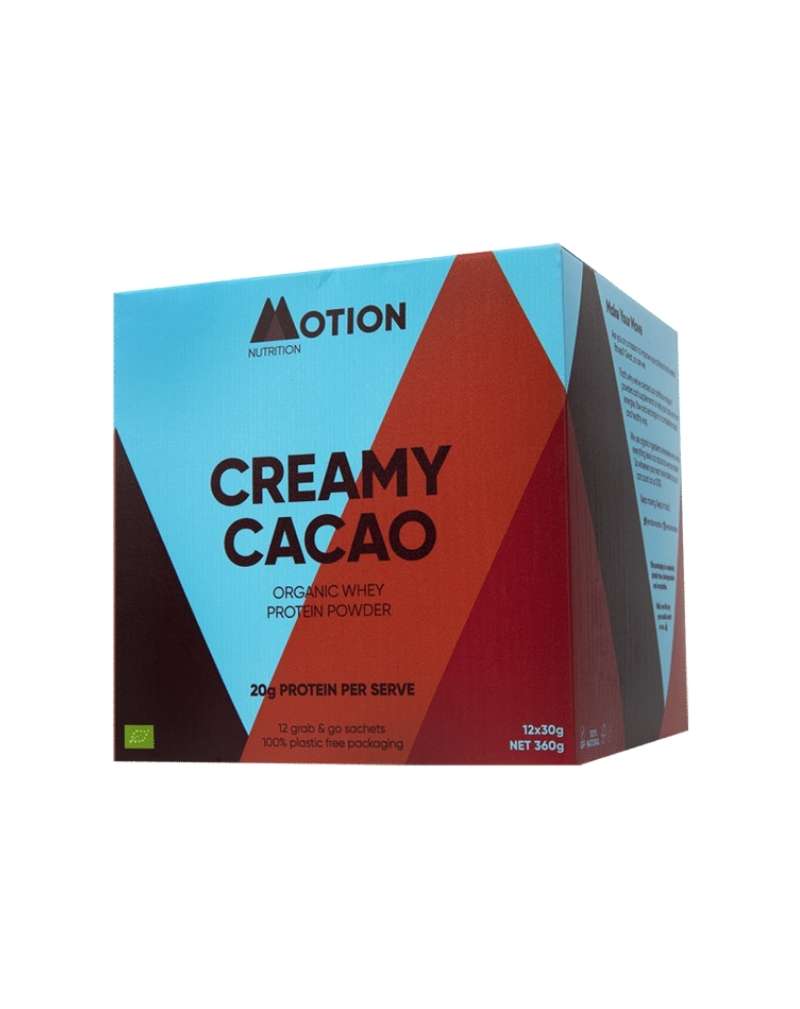 Motion Nutrition Creamy Cacao Protein, 12 x 30 g