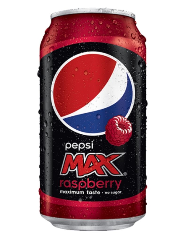 Pepsi Max Raspberry, 330 ml (päiväys 1/22)