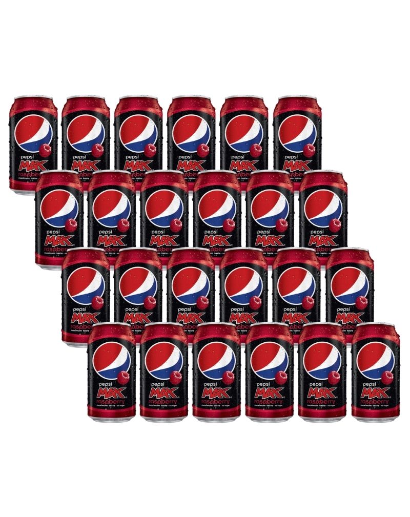 Pepsi Max Raspberry, 24 kpl (päiväys 1/22)