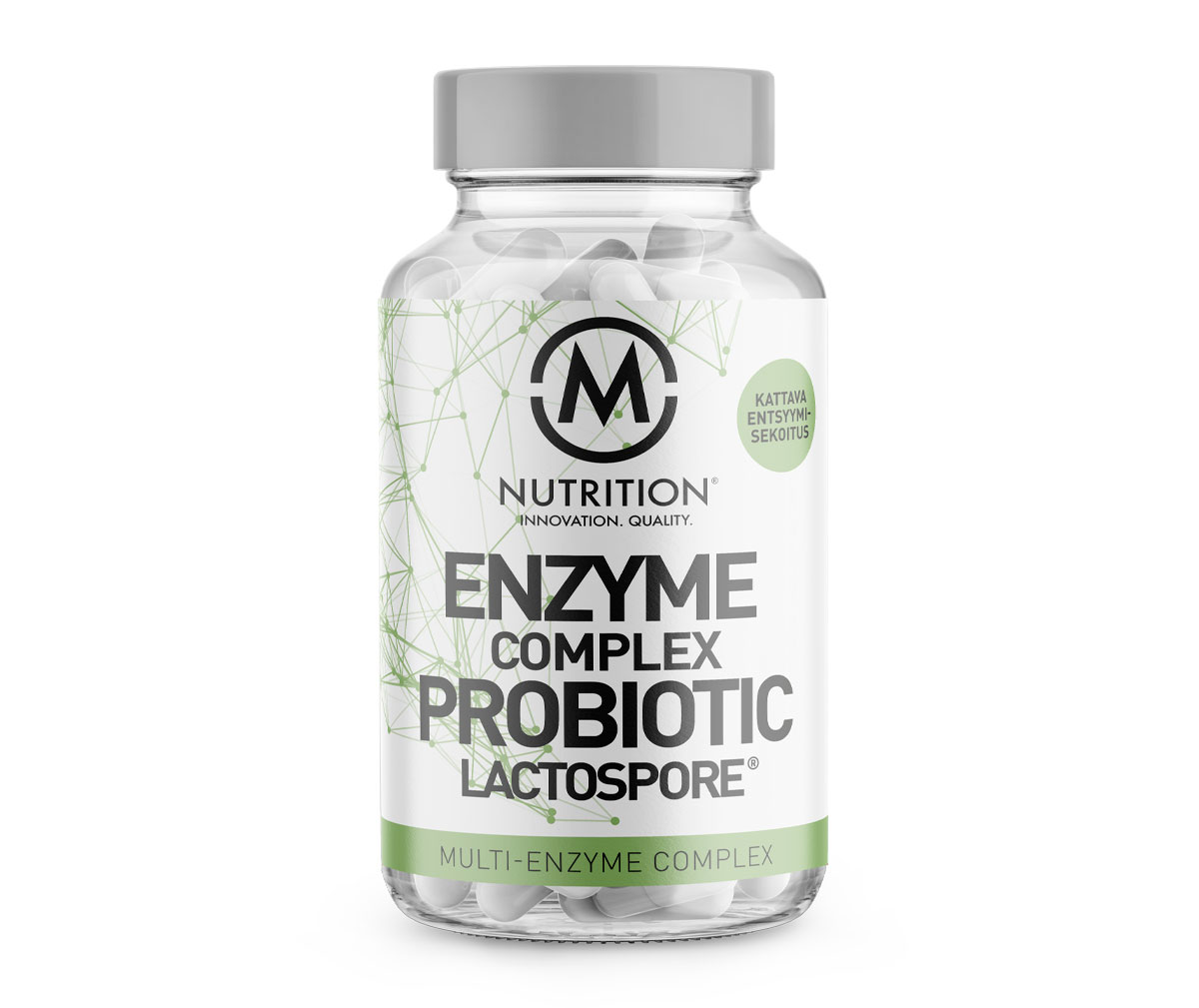M-Nutrition Enzyme Complex & Probiotic Lactospore, 100 kaps.