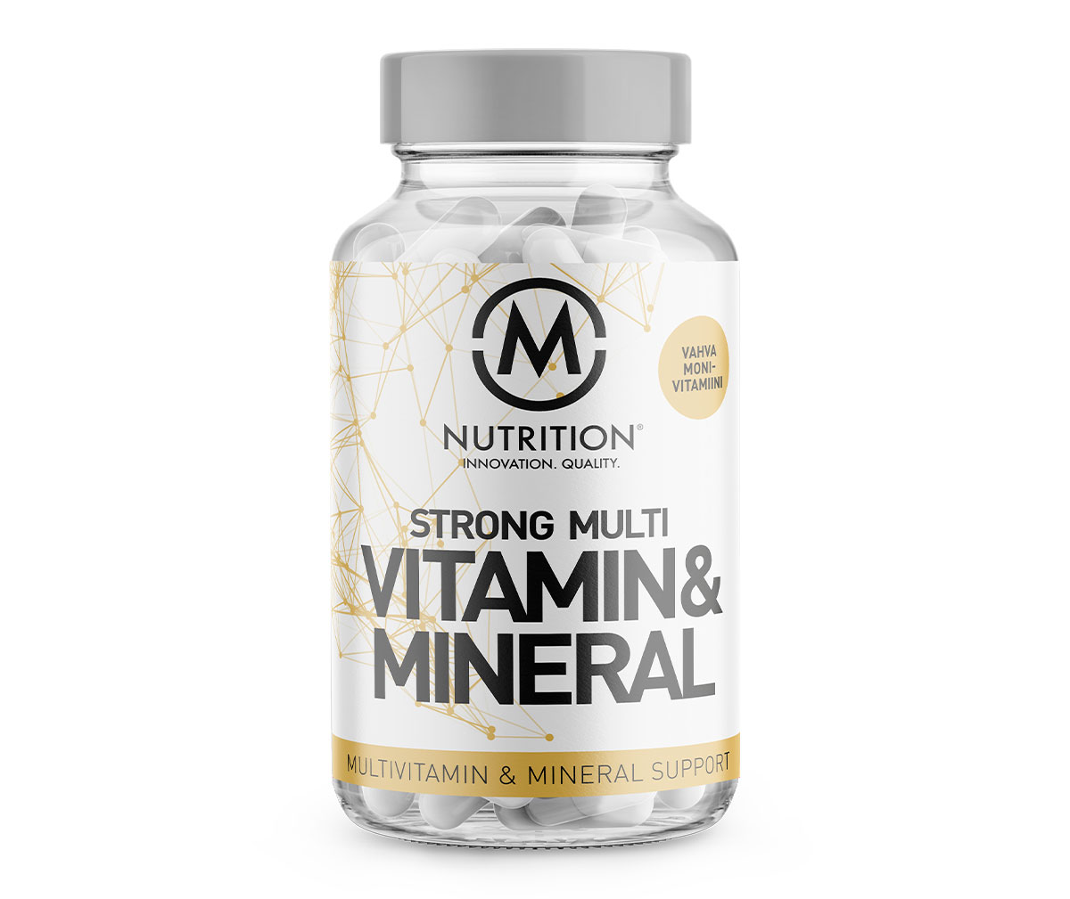 M-Nutrition Strong Multivitamin & Mineral - kokonaisvaltaisen hyvinvoinnin kulmakivi