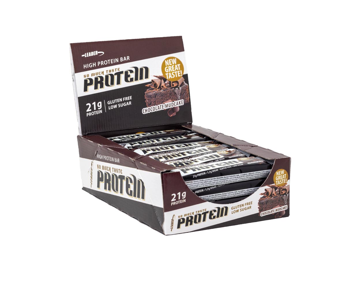 24 kpl Leader So Much Taste Protein Bar, 61 g, Chocolate Mudcake (31.7.2022)