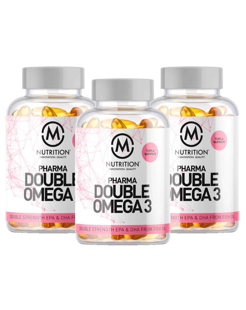 Big Buy: 3 kpl M-Nutrition Pharma Double Omega 3, 120 kaps.
