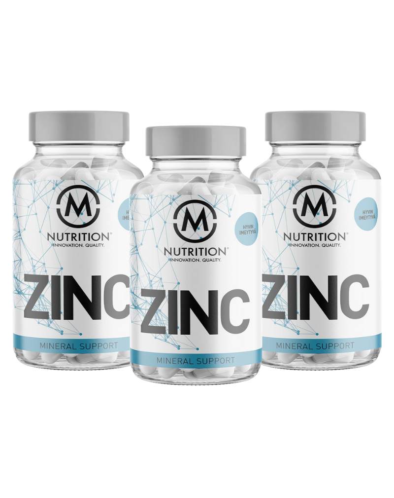 Big Buy: 3 kpl M-Nutrition Zinc, 120 kaps.