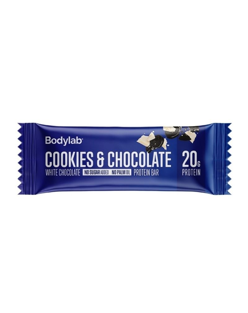 Bodylab Protein Bar, 55 g (päiväystuote), Cookies White Chocolate (9/23)