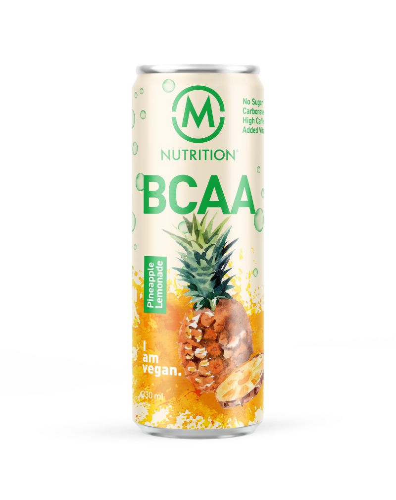 M-Nutrition BCAA-valmisjuoma, 330ml, Pineapple Lemonade