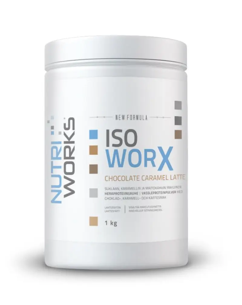 Nutri Works Iso Worx New Formula, 1 kg, Chocolate Caramel Latte | Black Friday