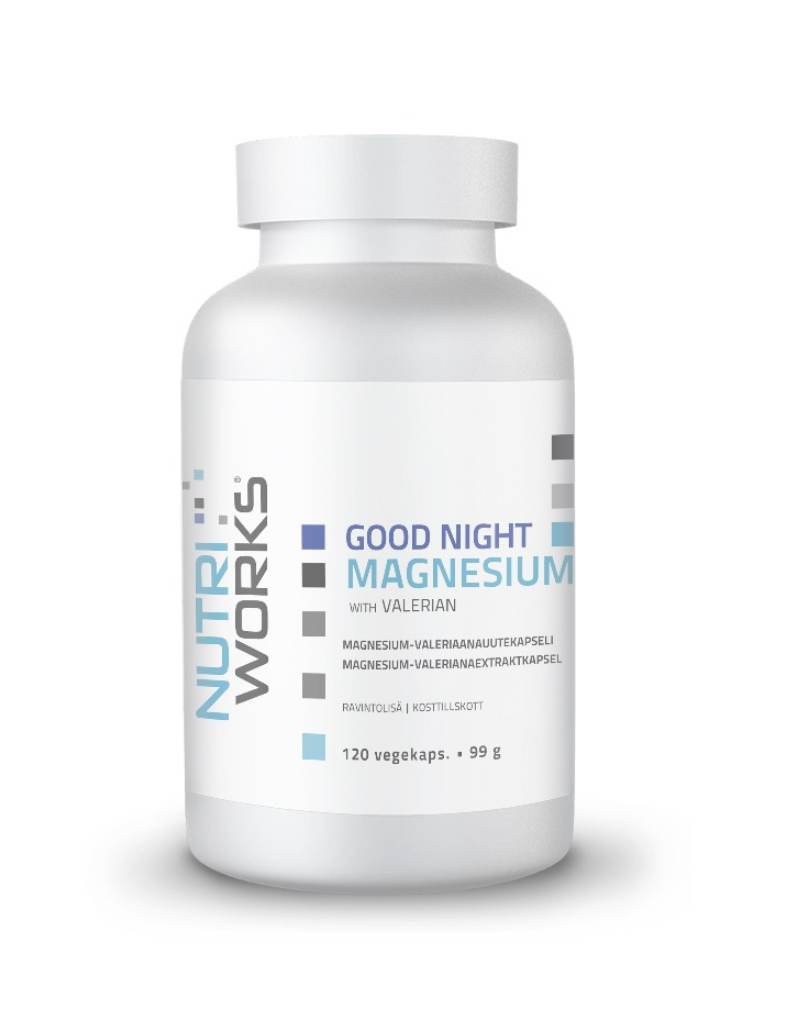 Nutri Works Good Night Magnesium WorX with Valerian, 120 kaps. | Black Friday
