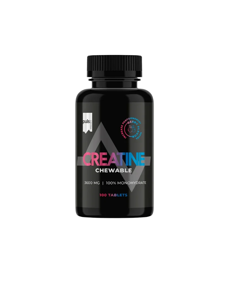Puls Nutrition Puls Creatine Chewable, 100 purutablettia | Black Friday