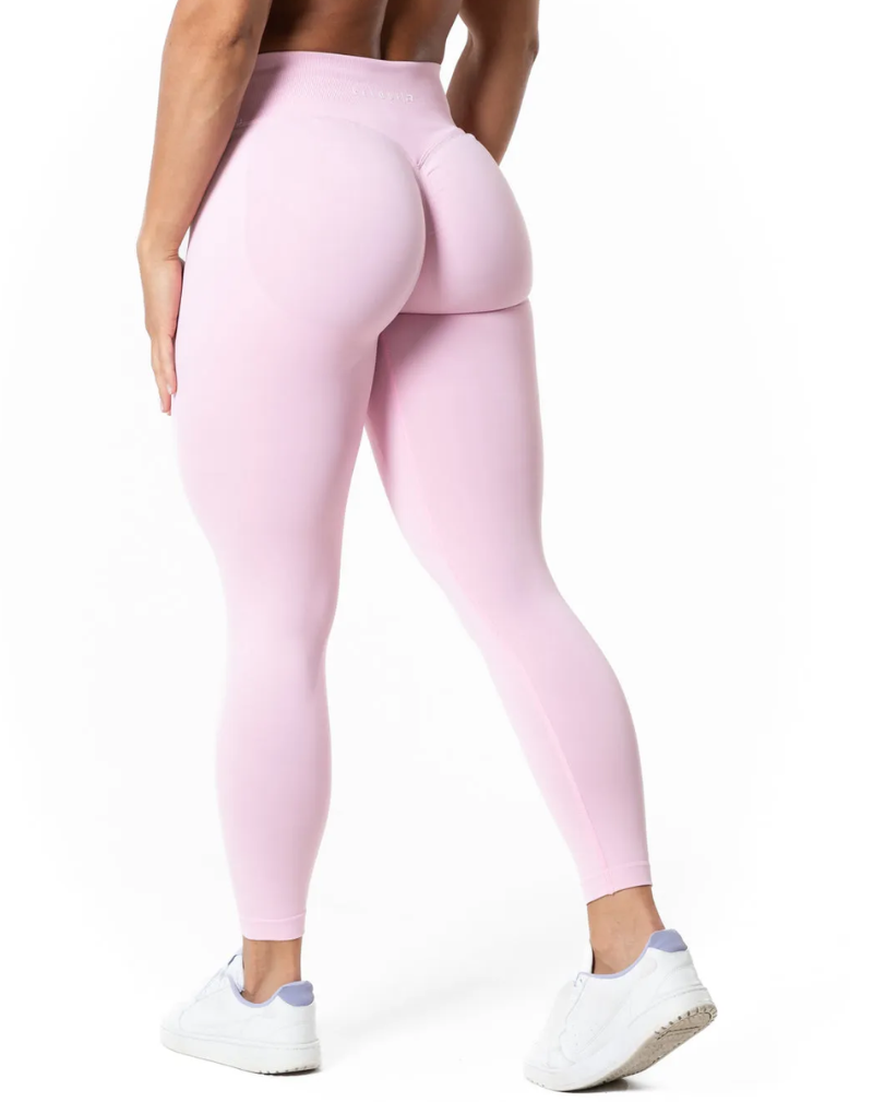 Relode Aura Seamless Scrunch Tights, Light Pink