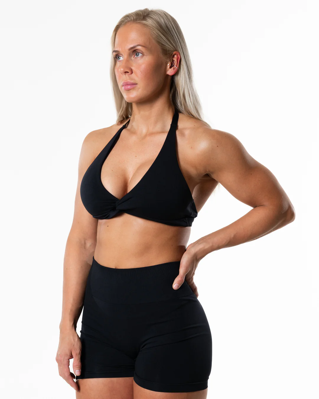 Relode Prime Halterneck Top, Black