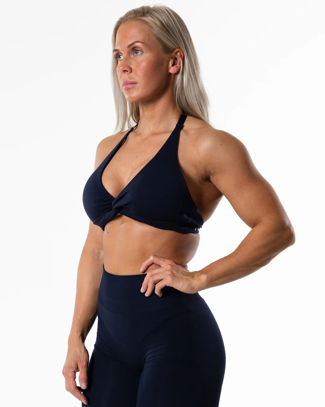 Relode Prime Halterneck Top, Deep Blue