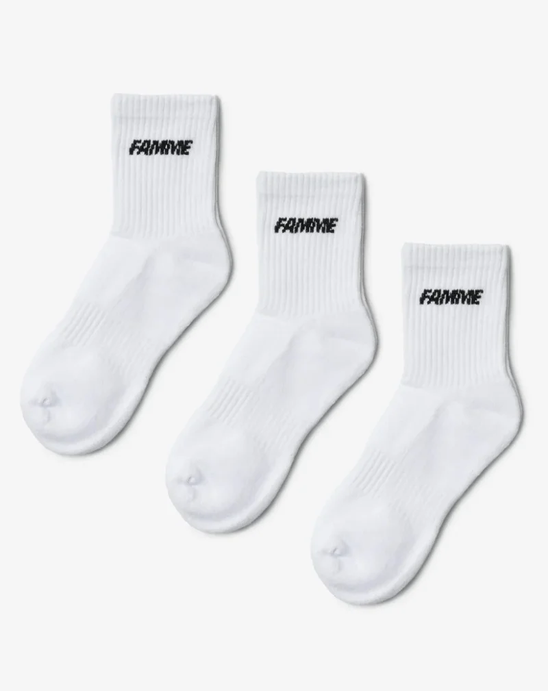 Famme Sky Knit Socks, 3-pack