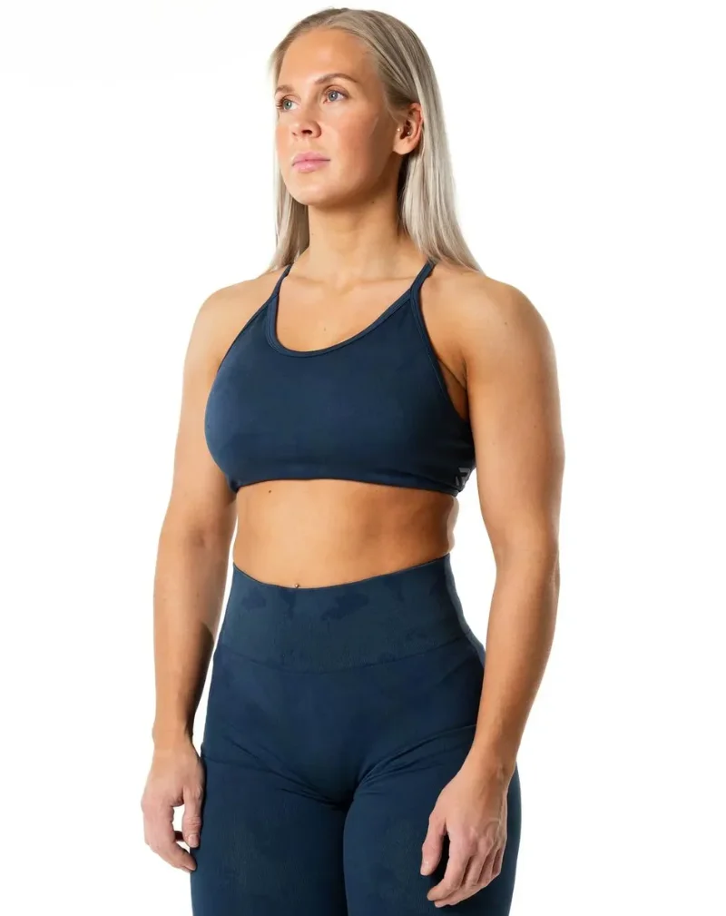 Relode Prime Seamless Camo Top, Blue