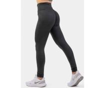 Nebbia Python SnakeSkin High-Waist Leggings Black XS Fitness