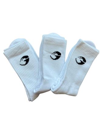 GASP Crew Socks, 3-pack, White