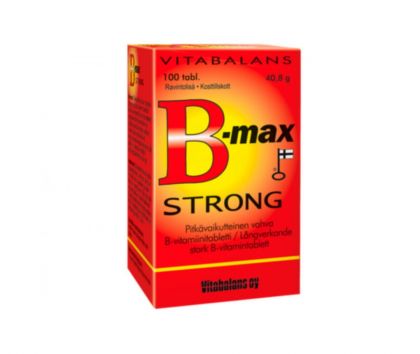 B-max Strong, 100 tabl. (päiväys 2/24)