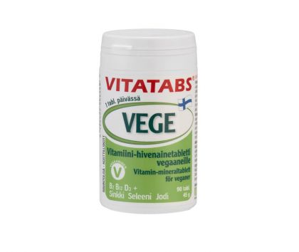 Vitatabs Vege, 90 tabl. (päiväys 4/23)