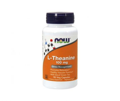 NOW Foods L-Theanine 100 mg, 90 kaps.