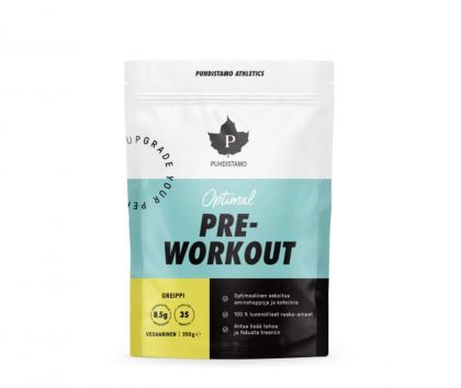 Puhdistamo Athletics Optimal Pre-Workout + kofeiini, 350 g, Greippi